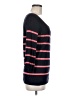 Ann Taylor LOFT 100% Cotton Stripes Black Pullover Sweater Size M - photo 4