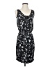 Ann Taylor LOFT Graphic Black Casual Dress Size 0 (petite) - photo 1