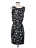 Ann Taylor LOFT Graphic Black Casual Dress Size 0 (petite) - photo 2