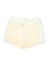Chloé 100% Cotton Color Block Ivory White Shorts Size 8 - photo 1