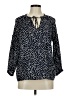 Gap 100% Polyester Polka Dots Blue 3/4 Sleeve Blouse Size M - photo 1
