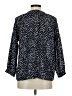 Gap 100% Polyester Polka Dots Blue 3/4 Sleeve Blouse Size M - photo 2