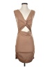 Open Edit Solid Tan Cocktail Dress Size S - photo 1