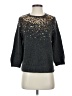 Halogen Metallic Silver Pullover Sweater Size M - photo 1