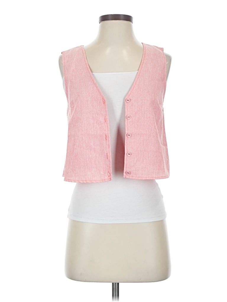 Pre-owned Lucca Vest In Pink
