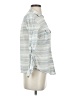 Columbia Stripes Blue 3/4 Sleeve Button-Down Shirt Size S - photo 4