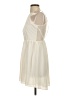 BCBGeneration 100% Polyester Solid Ivory Casual Dress Size 4 - photo 5