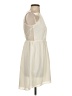 BCBGeneration 100% Polyester Solid Ivory Casual Dress Size 4 - photo 4