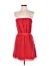 Express Solid Red Casual Dress Size XS - photo 1