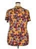 Just Be... Orange Tan Short Sleeve Blouse Size 2X - photo 2