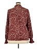 HOTOUCH Burgundy Long Sleeve Blouse Size XXL - photo 2
