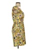 Assorted Brands 100% Polyester Print Yellow Casual Dress Size S - photo 4