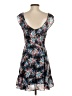 Aqua 100% Polyester Floral Blue Casual Dress Size S - photo 2