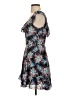 Aqua 100% Polyester Floral Blue Casual Dress Size S - photo 5