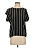 Shein 100% Polyester Stripes Black Short Sleeve T-Shirt Size S - photo 1