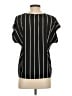 Shein 100% Polyester Stripes Black Short Sleeve T-Shirt Size S - photo 2