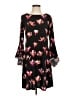 MSK Floral Black Cocktail Dress Size S - photo 1