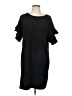 Aryeh Solid Black Casual Dress Size L - photo 1