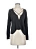 Silence and Noise 100% Rayon Gray Long Sleeve Top Size S - photo 1