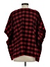 Mo:Vint 100% Acrylic Plaid Red Poncho Size XS - photo 2