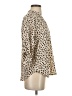 Lush 100% Polyester Animal Print Tan 3/4 Sleeve Blouse Size XS (petite) - photo 4