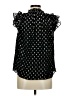 Generation Love Polka Dots Black Sleeveless Silk Top Size M - photo 2