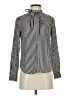 Ann Taylor 100% Polyester Stripes Black Long Sleeve Blouse Size XXS - photo 1