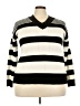 Assorted Brands Stripes Ivory Pullover Sweater Size 4X - photo 1