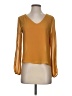 Fab'rik 100% Polyester Gold Yellow 3/4 Sleeve Blouse Size S - photo 1