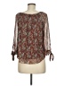 BCX Brown 3/4 Sleeve Blouse Size M - photo 2