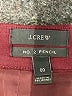 J.Crew 100% Wool Solid Burgundy Wool Skirt Size 00 - photo 4