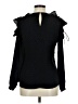 Karen Millen 100% Polyester Black Long Sleeve Blouse Size 8 - photo 2