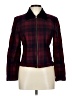 Jessica Howard Plaid Burgundy Jacket Size 10 - photo 1