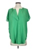Caramela 100% Polyester Green Short Sleeve Blouse Size S - photo 1
