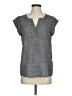 Joie 100% Polyester Gray Short Sleeve Blouse Size S - photo 1