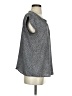Joie 100% Polyester Gray Short Sleeve Blouse Size S - photo 4