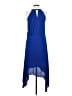 BCBGMAXAZRIA 100% Polyester Solid Blue Casual Dress Size XXS - photo 2