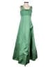 David's Bridal 100% Polyester Green Cocktail Dress Size 12 - photo 1