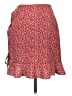 Shein 100% Rayon Red Casual Skirt Size 4 - photo 2