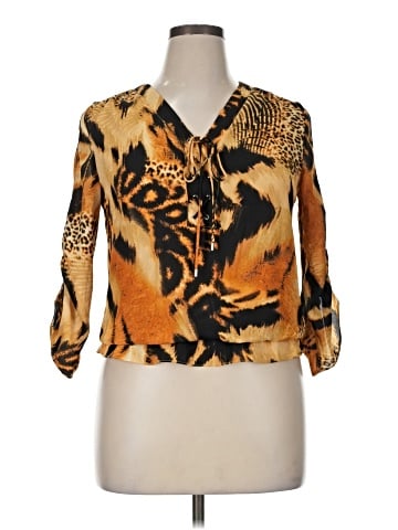 Sioni 3/4 Sleeve Blouse (view 1)