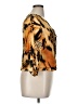 Sioni 100% Polyester Animal Print Gold Orange 3/4 Sleeve Blouse Size XL (estimated) - photo 4