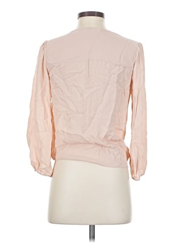 Alice + Olivia 3/4 Sleeve Silk Top (view 2)