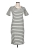 Madeleine Stripes White Casual Dress Size L - photo 1