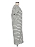 Madeleine Stripes White Casual Dress Size L - photo 4