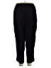 Dex 100% Polyester Solid Black Active Pants Size 1X - photo 2