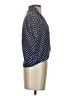 Leith Polka Dots Blue Short Sleeve Blouse Size XXS - photo 4