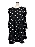 Shein Curve Polka Dots Black Casual Dress Size 20 Plus (4) - photo 1