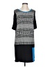 Tibi Houndstooth Black Casual Dress Size L - photo 1