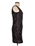 Cachet 100% Polyester Stars Purple Black Cocktail Dress Size 2 - photo 4