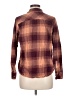 Natural Reflections 100% Cotton Plaid Brown Long Sleeve Button-Down Shirt Size M - photo 2